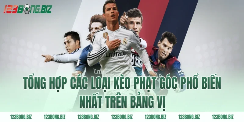 Tổng hợp các loại kèo phạt góc phổ biến nhất trên bảng vị